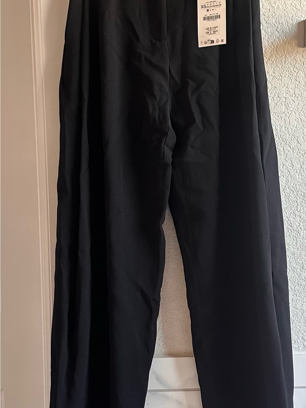 Zara Wide Leg Pants in Black